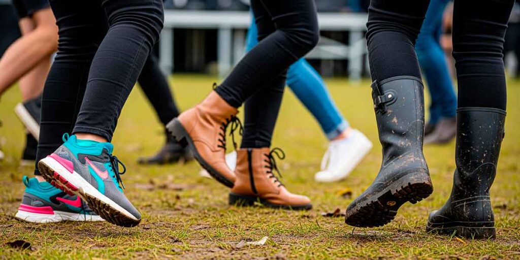pessoas se movimentando mostrando seus bons calçados para se dançar