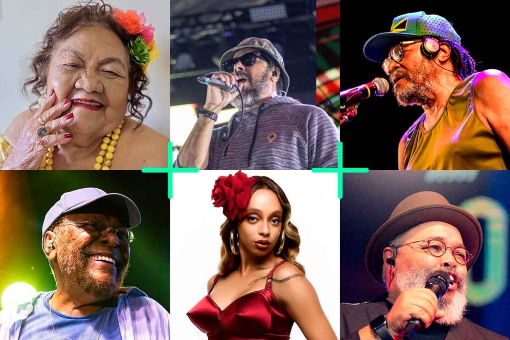 Martinho da Vila, Jorge Aragão, Dona Onete, Nação Zumbi, Edson Gomes, Urias