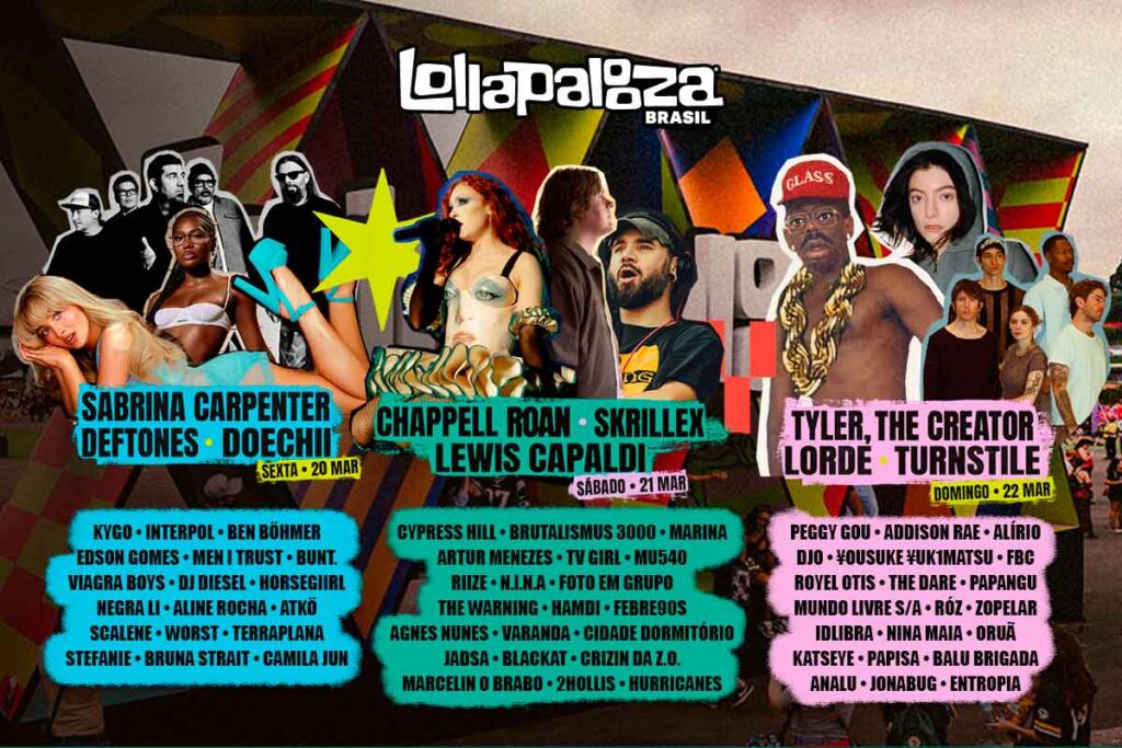 Programacao por dia do lollapalooza brasil 2026