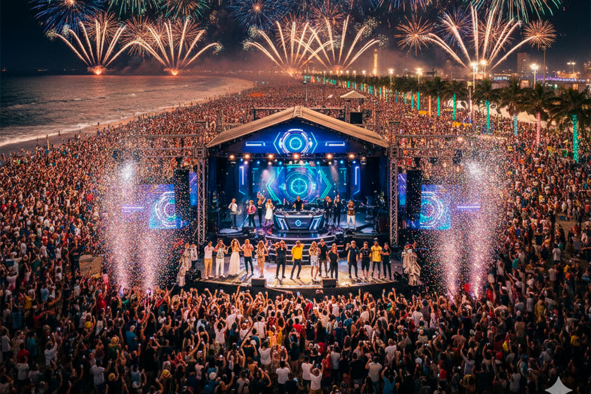 Maiores reveillons do Brasil para 2026