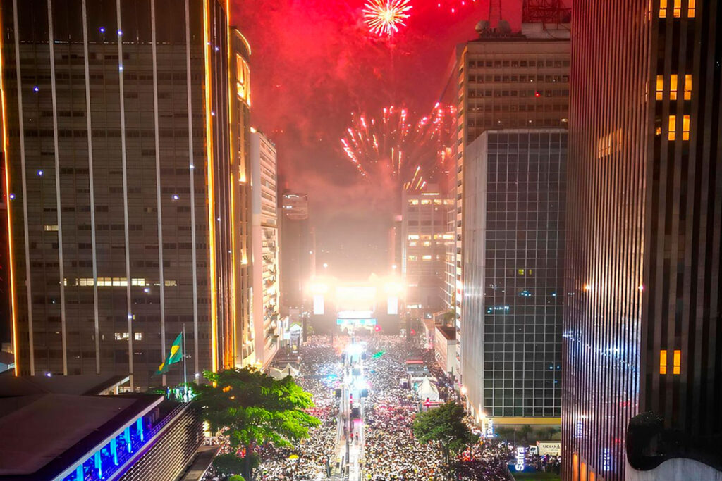 Reveillon na Avenida Paulista em São Paulo
