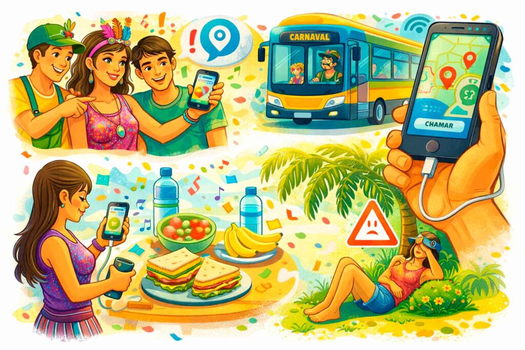 om logística e bem-estar, a folia fica mais segura e divertida