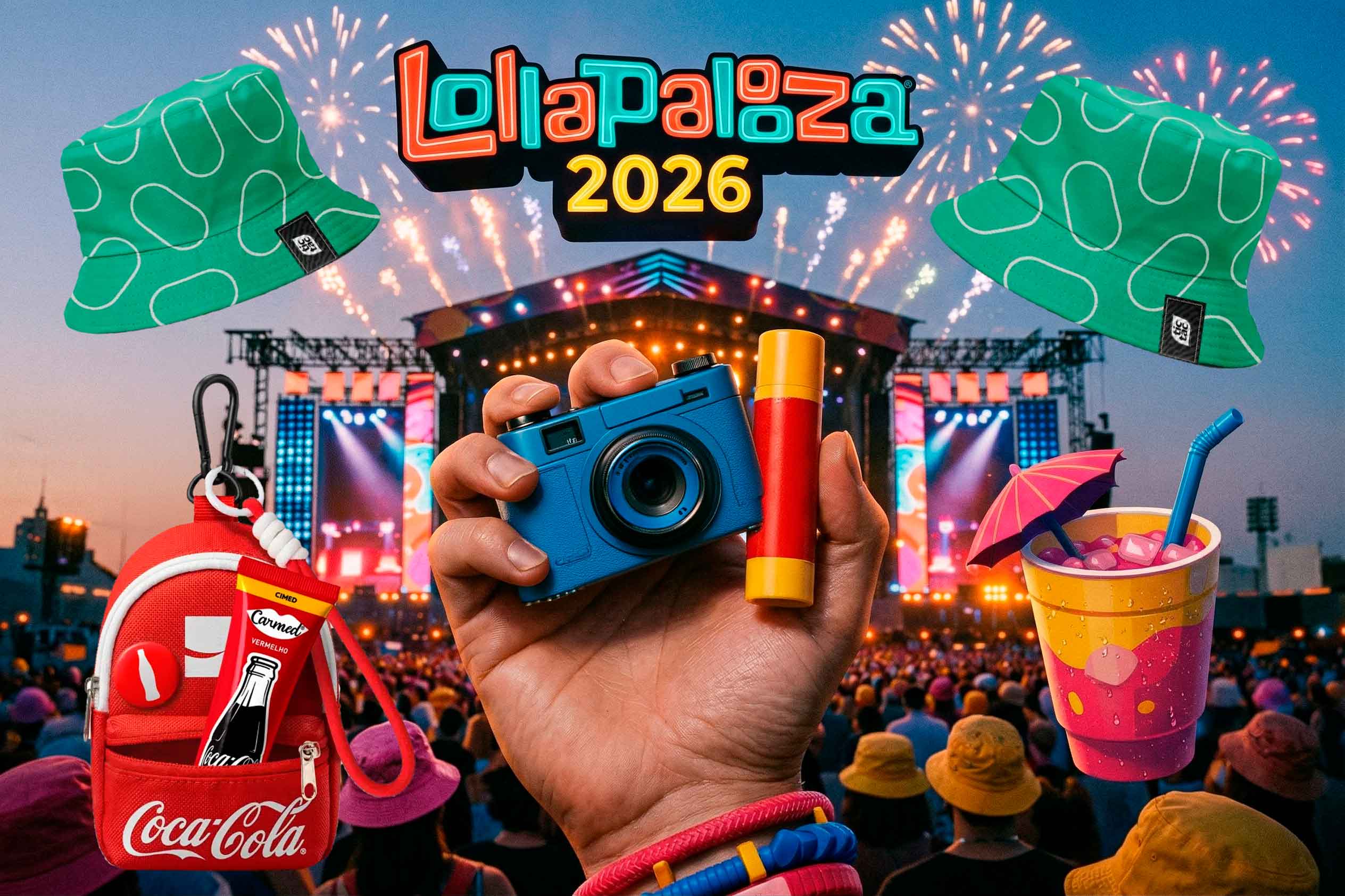 Guia de Brindes e Mimos Imperdíveis no Lollapalooza 2026