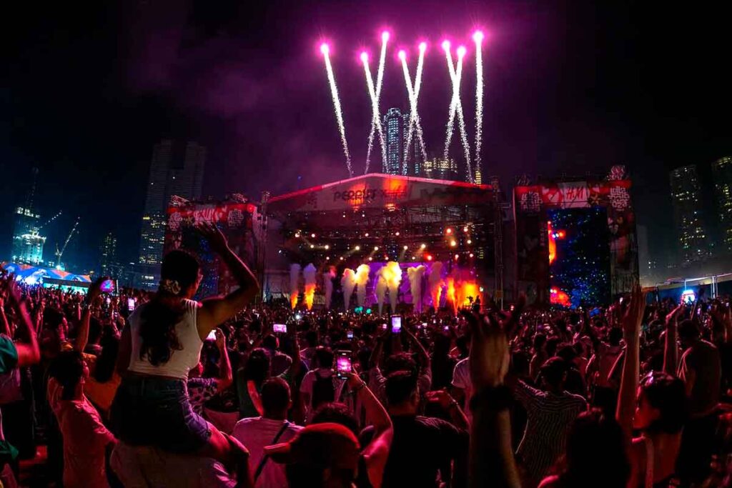 Lollapalooza em Mumbai, na Índia.