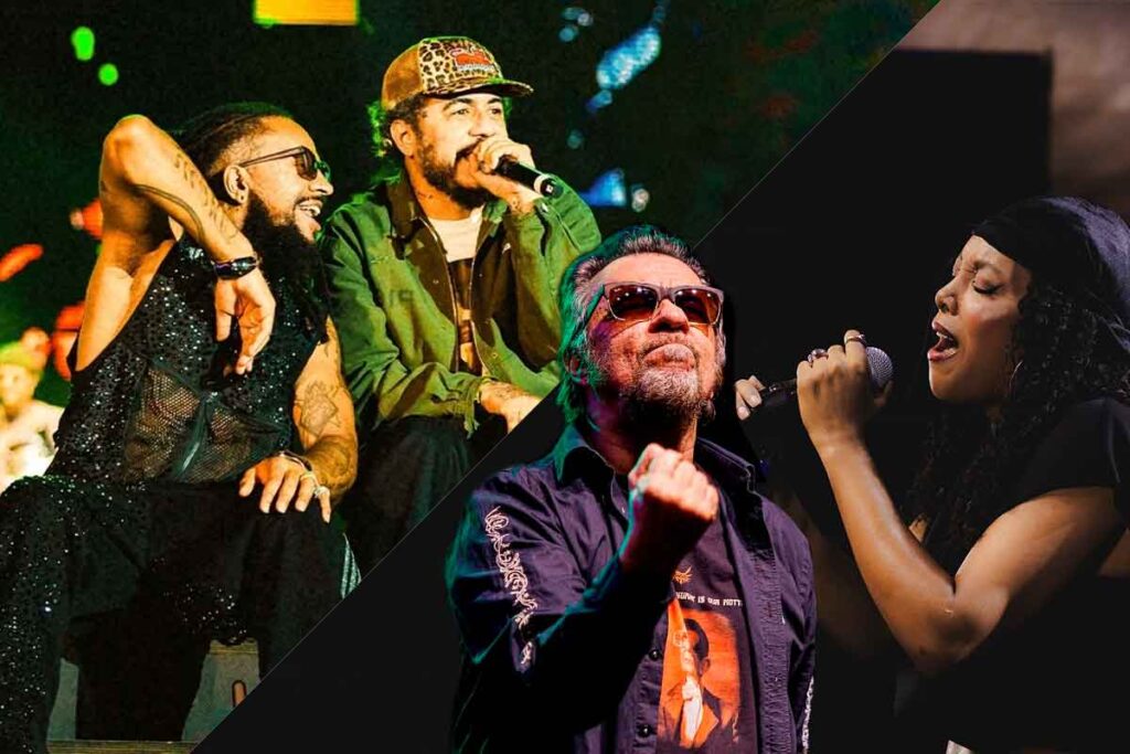 Show especial entre Marcelo D2 e Rael e Marcelo Nova e negra Li