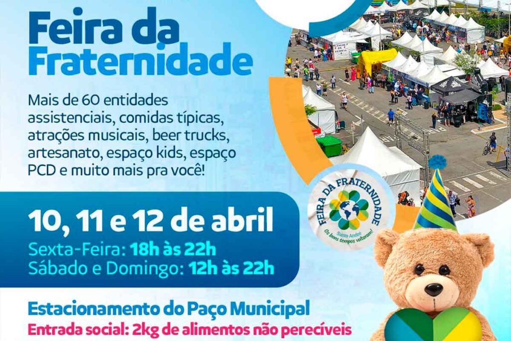 Feira da Fraternidade no Paço Municipal de Santo André